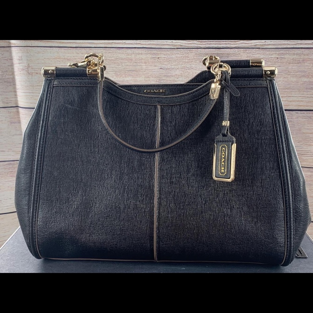 Coach Madison Textured Leather Pinnacle
